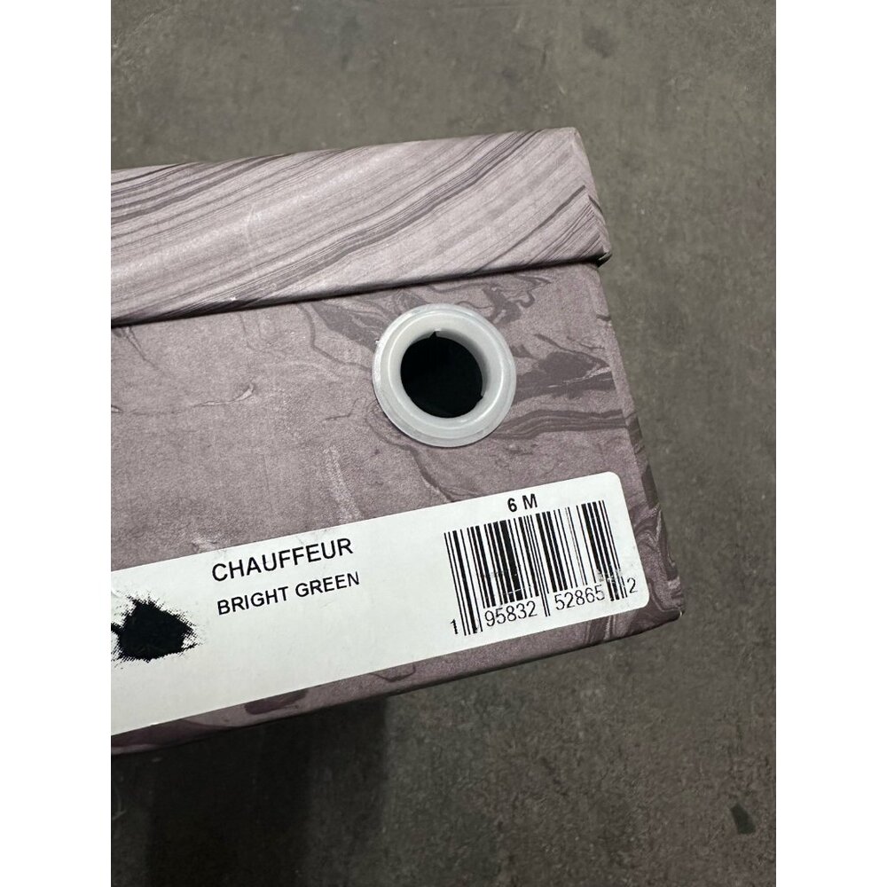 Jeffrey Campbell Chauffeur Feather Mule Heels Bright Green - Picture 7 of 7